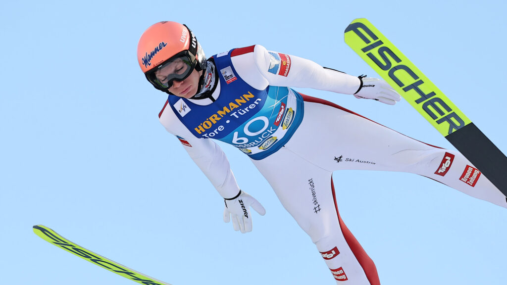 Schlafender Skispringer