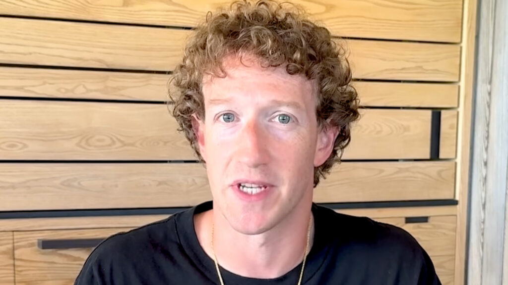Das Bild zeigt Mark Zuckerberg.