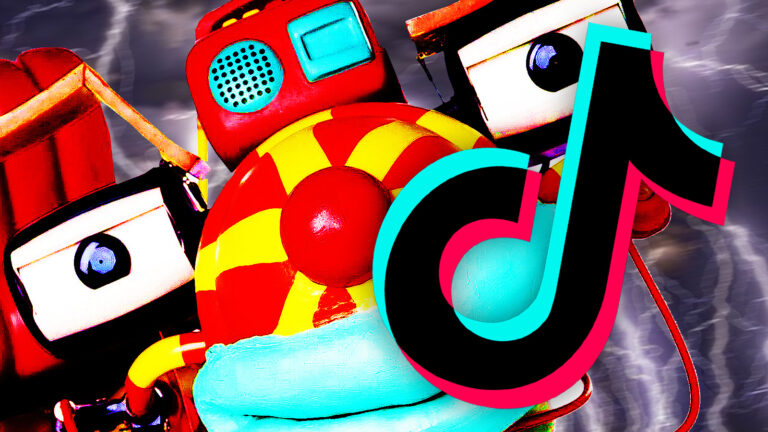 Tom Turbo, daneben das TikTok-Logo