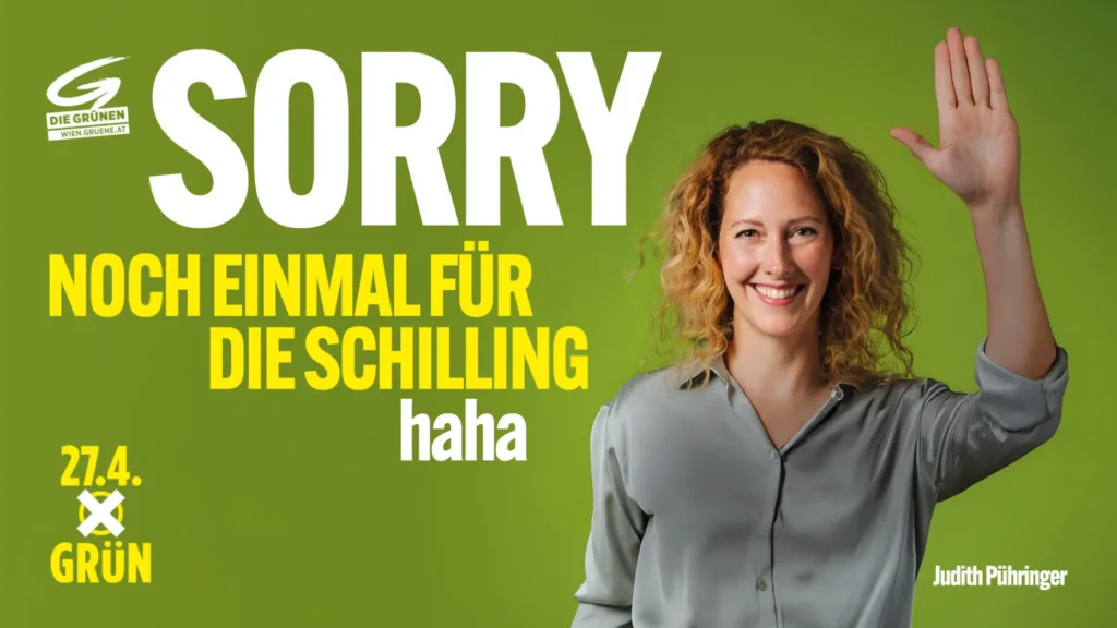 Grüne: Sorry nochmal für die Schilling haha
