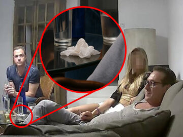 Ausschnitt aus Ibiza-Video mit Taschentuch am Tisch