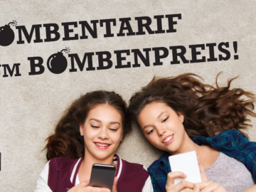 Das Bild zeigt zwei junge Frauen am Handy.