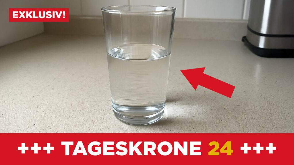 Das Bild zeigt ein Glas Wasser.