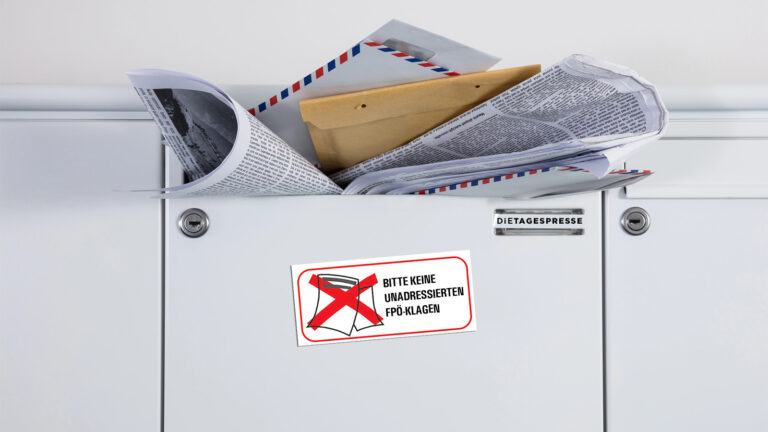 Voller Briefkasten