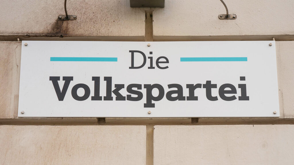 ÖVP-Schild