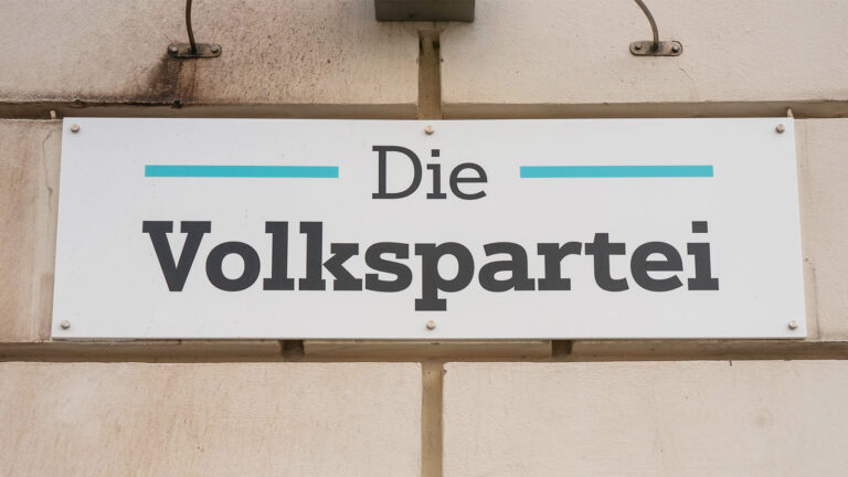 ÖVP-Schild