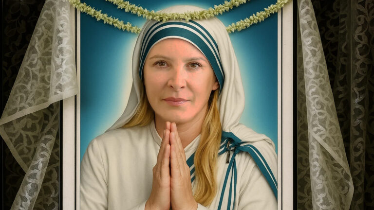 Eva Dichand als Mutter Theresa