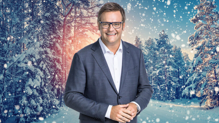 Hartlauer vor verschneiter Landschaft
