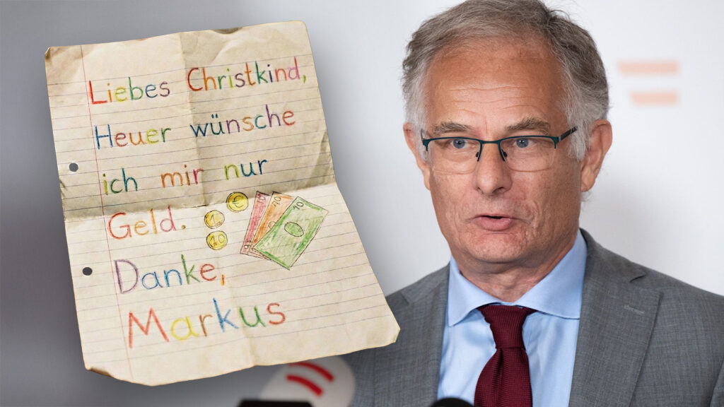 Marterbauer mit seinem Brief