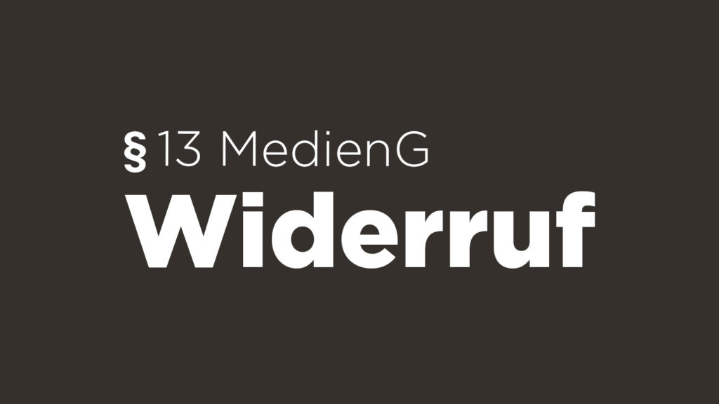 Widerruf