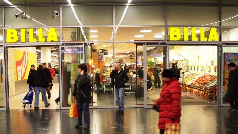 Das Bild zeigt eine Billa Filiale.