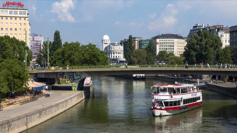 Das Bild zeigt den Wiener Donaukanal.