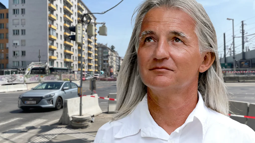 Das Bild zeigt Braco am Matzleinsdorfer Platz.
