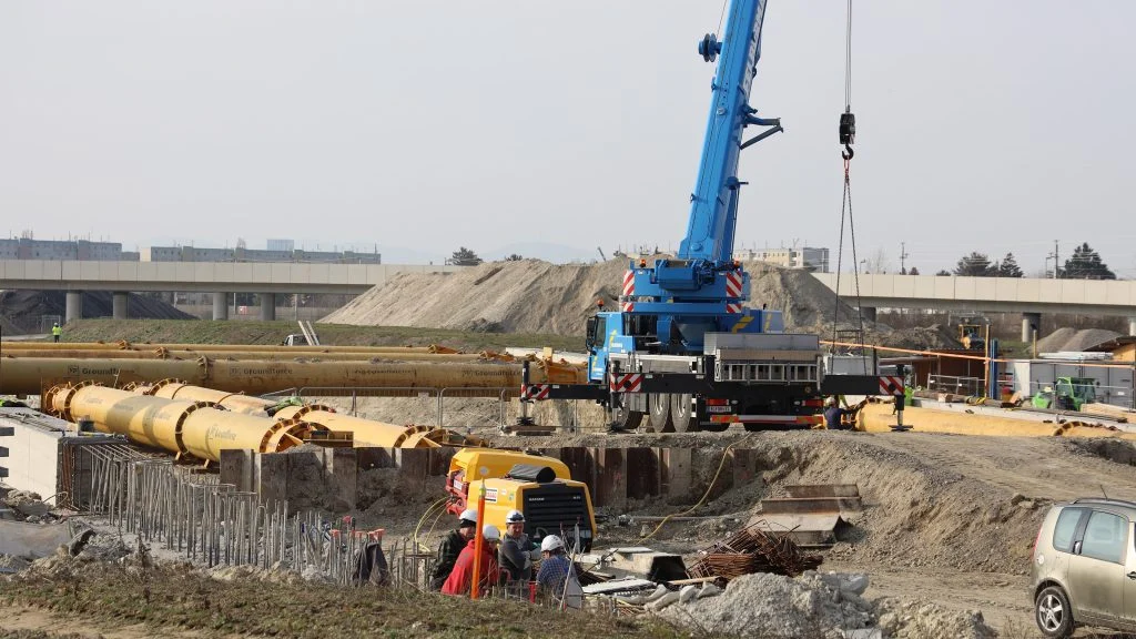 Baustelle Stadtstraße Aspern