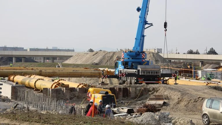Baustelle Stadtstraße Aspern