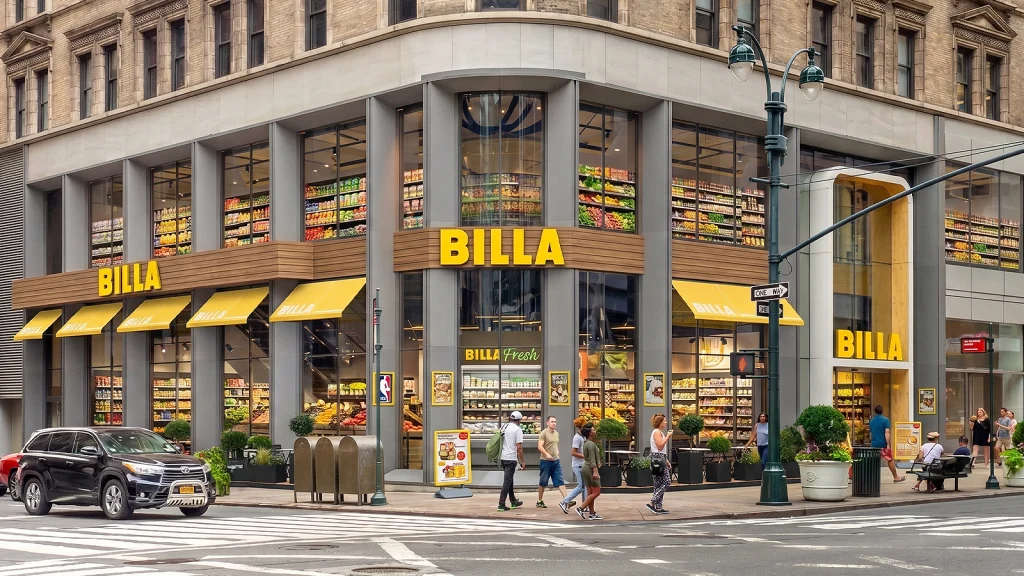 Das Bild zeigt eine Billa Filiale in Manhatten.