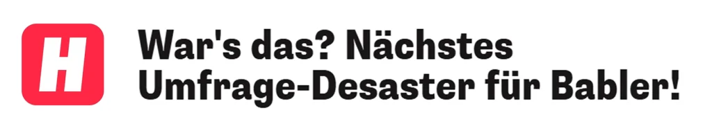 Heute: War's das? Nächstes Umfrage-Desaster für Babler!